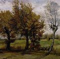 Винсент Ван Гог - Осенний пейзаж с четырьмя деревьями